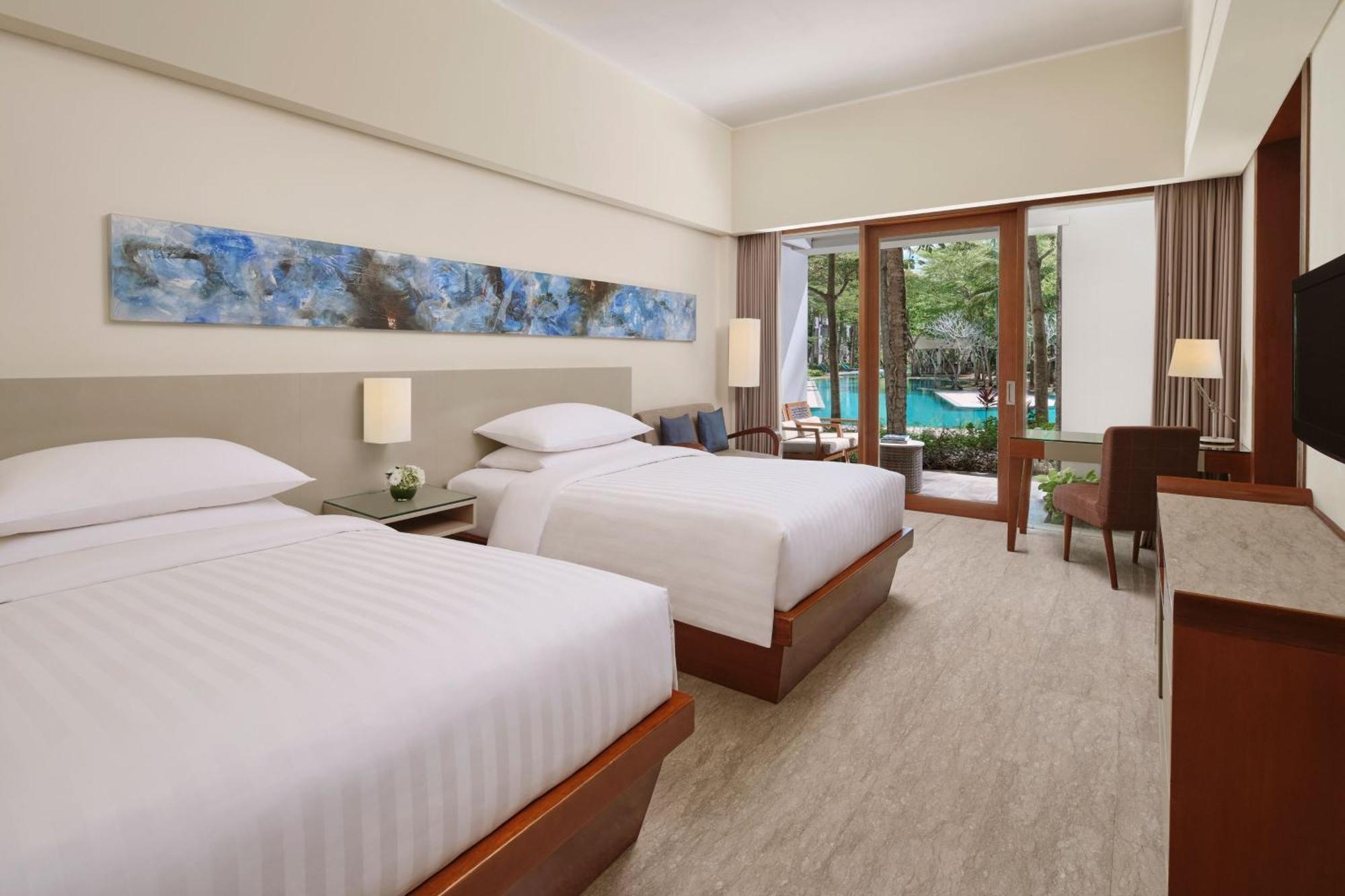 Deluxe Terrace Room Two Double Beds Pool View