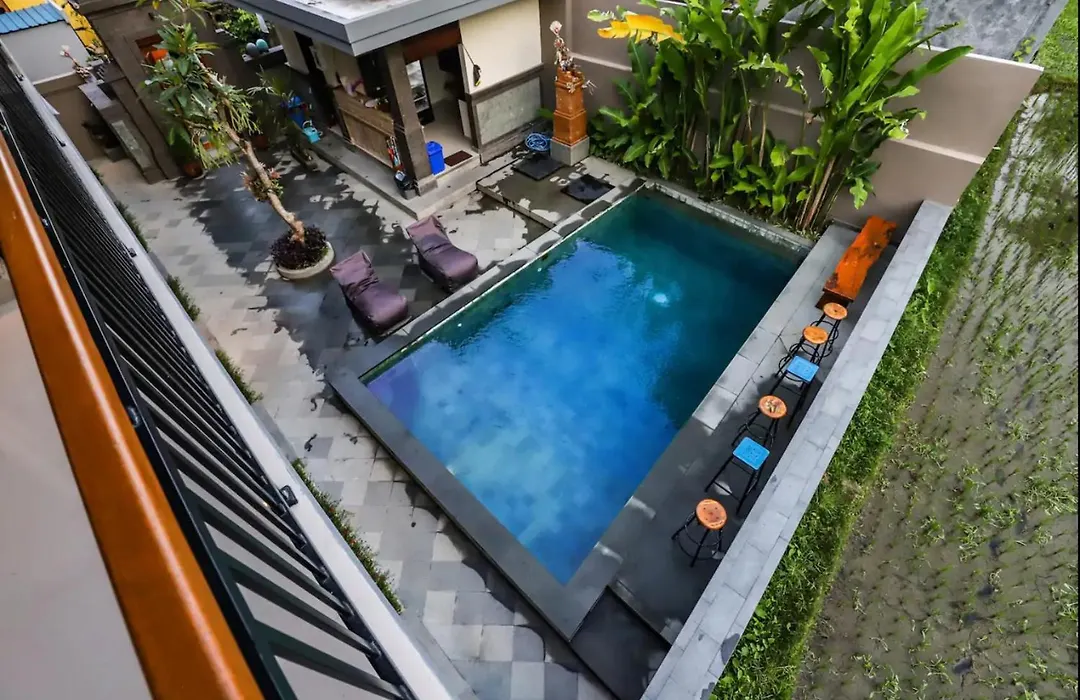 Harmony House R1 - Rice Field View, 2 Min Center - Shared Pool-1
